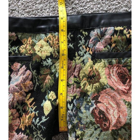 Blank NYC Floral Tapestry & Faux Leather Pants - Picture 10 of 11